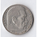 1939 - 2 Marchi argento  Paul von Hindenburg  Zecca F